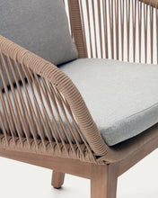 Load image into Gallery viewer, Portalo chair in beige cord with solid acacia wood legs - image 13