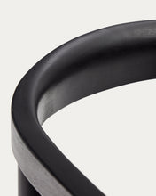 Load image into Gallery viewer, Ydalia stackable outdoor chair in solid teak wood with black finish and black rope - image 14