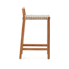 Load image into Gallery viewer, Giverola solid teak wood stool, 67,5 cm - image 3
