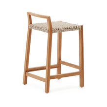 Load image into Gallery viewer, Giverola solid teak wood stool, 67,5 cm - image 6