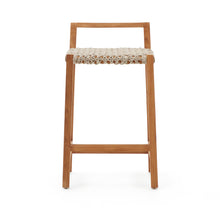 Load image into Gallery viewer, Giverola solid teak wood stool, 67,5 cm - image 8