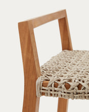 Load image into Gallery viewer, Giverola solid teak wood stool, 67,5 cm - image 13