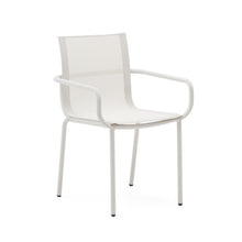 Load image into Gallery viewer, Galdana stackable outdoor chair in aluminium with light grey painted finish