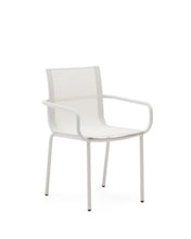 Load image into Gallery viewer, Galdana stackable outdoor chair in aluminium with light grey painted finish - image 2