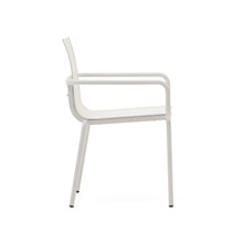 Load image into Gallery viewer, Galdana stackable outdoor chair in aluminium with light grey painted finish - image 3