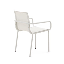 Load image into Gallery viewer, Galdana stackable outdoor chair in aluminium with light grey painted finish - image 5