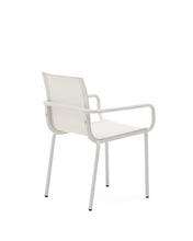 Load image into Gallery viewer, Galdana stackable outdoor chair in aluminium with light grey painted finish - image 6