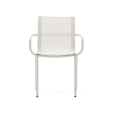 Load image into Gallery viewer, Galdana stackable outdoor chair in aluminium with light grey painted finish - image 7