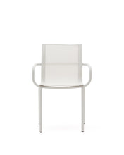 Load image into Gallery viewer, Galdana stackable outdoor chair in aluminium with light grey painted finish - image 8