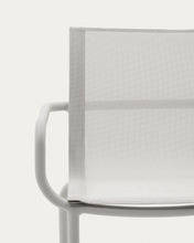 Load image into Gallery viewer, Galdana stackable outdoor chair in aluminium with light grey painted finish - image 10
