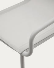 Load image into Gallery viewer, Galdana stackable outdoor chair in aluminium with light grey painted finish - image 11