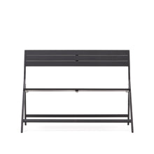 Load image into Gallery viewer, Folding outdoor Bench torreta made of aluminum with dark grey finish - image 3