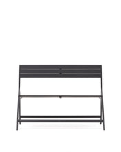 Load image into Gallery viewer, Folding outdoor Bench torreta made of aluminum with dark grey finish - image 4