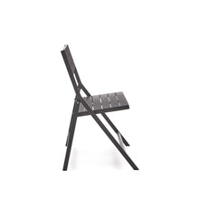 Load image into Gallery viewer, Folding outdoor Bench torreta made of aluminum with dark grey finish - image 5