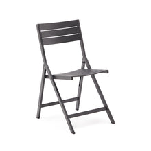 Load image into Gallery viewer, Torreta folding outdoor chair made of aluminum with dark grey finish