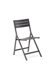 Load image into Gallery viewer, Torreta folding outdoor chair made of aluminum with dark grey finish - image 2