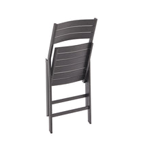 Load image into Gallery viewer, Torreta folding outdoor chair made of aluminum with dark grey finish - image 9
