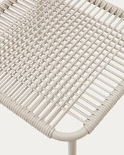 Load image into Gallery viewer, Talaier stackable outdoor chair in synthetic rope and galvanised steel with beige finish - image 13