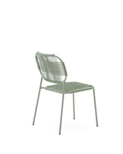 Load image into Gallery viewer, Talaier stackable outdoor chair in synthetic rope and galvanised steel with turquoise finish - image 3