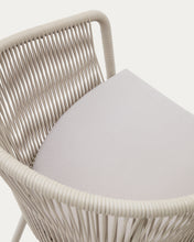 Load image into Gallery viewer, Yanet chair with synthetic rope in ecru and galvanized steel legs - image 13