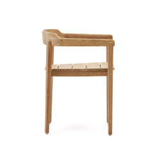 Load image into Gallery viewer, Icaro stackable chair in FSC 100% solid teak wood with natural finish - image 3