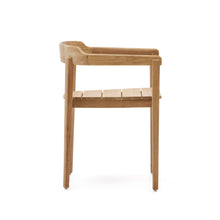 Load image into Gallery viewer, Icaro stackable chair in FSC 100% solid teak wood with natural finish - image 4