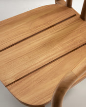 Load image into Gallery viewer, Turqueta stackable outdoor chair in FSC 100% solid teak wood - image 13