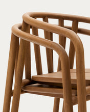 Load image into Gallery viewer, Turqueta stackable outdoor chair in FSC 100% solid teak wood - image 15