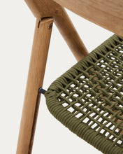Load image into Gallery viewer, Dandara folding chair in solid acacia wood with steel structure and green cord FSC 100% - image 20