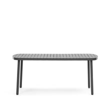 Load image into Gallery viewer, Joncols outdoor aluminium table with a powder coated grey finish, 180 x 90 cm