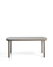 Load image into Gallery viewer, Joncols outdoor table in aluminium with taupe painted finish 180 x 90cm