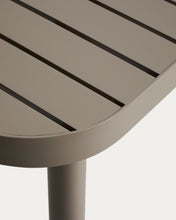 Load image into Gallery viewer, Joncols outdoor table in aluminium with taupe painted finish 180 x 90cm - image 5