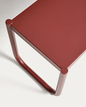 Load image into Gallery viewer, Sotil Set of 2 Benches and Galvanized Steel Table with Garnet Finish 183 x 83 cm - image 7