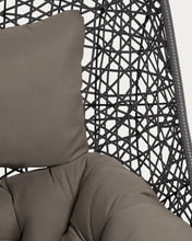 Load image into Gallery viewer, Hanging armchair with dark grey foot Florina dark grey - image 6