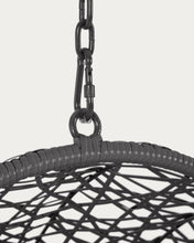 Load image into Gallery viewer, Hanging armchair with dark grey foot Florina dark grey - image 8