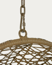 Load image into Gallery viewer, Hanging armchair with dark grey Florina brown feet - image 8