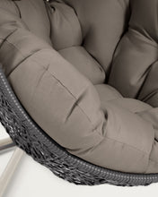 Load image into Gallery viewer, Pendant armchair with light grey Florina dark grey base - image 7