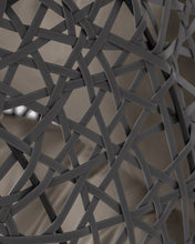 Load image into Gallery viewer, Pendant armchair with light grey Florina dark grey base - image 9