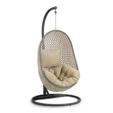 Load image into Gallery viewer, Cira multicolour hanging armchair with dark grey base