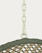 Load image into Gallery viewer, Cira multicolour hanging armchair with dark grey base - image 8