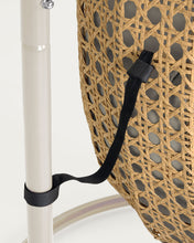 Load image into Gallery viewer, Cira light grey hanging armchair with natural finish - image 8
