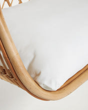 Load image into Gallery viewer, Ekaterina dark grey hanging armchair with foot in rattan - image 6