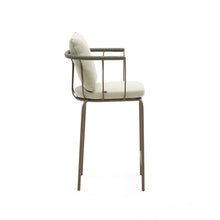 Load image into Gallery viewer, Salguer stackable stool in cord and steel with a brown painted finish, 66 cm - image 4