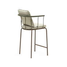 Load image into Gallery viewer, Salguer stackable stool in cord and steel with a brown painted finish, 66 cm - image 6