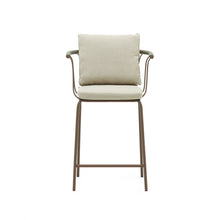 Load image into Gallery viewer, Salguer stackable stool in cord and steel with a brown painted finish, 66 cm - image 7