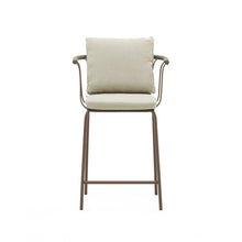 Load image into Gallery viewer, Salguer stackable stool in cord and steel with a brown painted finish, 66 cm - image 8