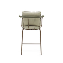 Load image into Gallery viewer, Salguer stackable stool in cord and steel with a brown painted finish, 66 cm - image 9