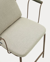 Load image into Gallery viewer, Salguer stackable stool in cord and steel with a brown painted finish, 66 cm - image 14