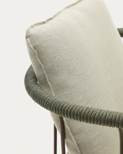 Load image into Gallery viewer, Salguer stackable stool in cord and steel with a brown painted finish, 66 cm - image 16