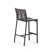 Load image into Gallery viewer, Culip outdoor stool made of rope cord and grey aluminum 65 cm - image 5